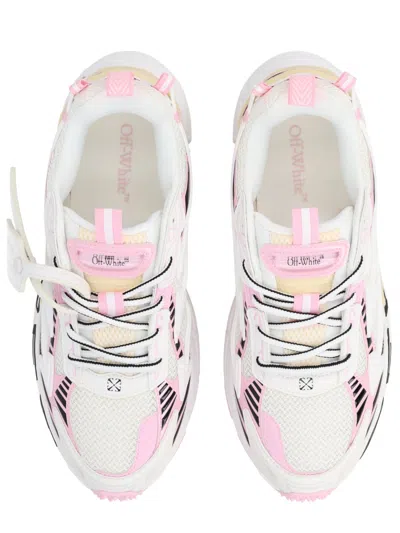 Off-white Be Right Back Layered Design Mesh Sneakers In White