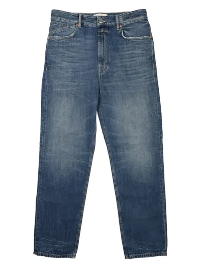 Closed Classic Medium Blue Denim Jeans With Five-pocket Design In Blue