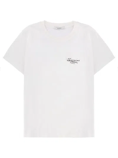 Givenchy Logo-print Fitted T-shirt In Multi