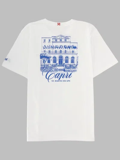 Mc2 Saint Barth T-shirt Con Stampa In White