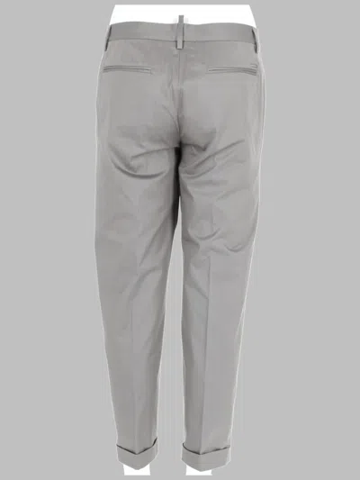 Dsquared2 Dsquared Pantalone In Cotone In Gray