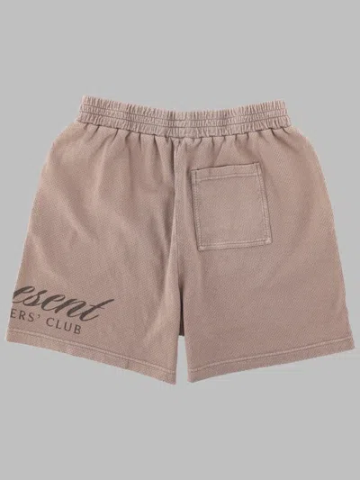 Represent Owners Club Regular Fit Script Mesh 5.7 Shorts In Brown