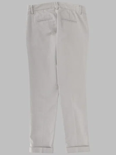 Fay Pantalone In Cotone In White