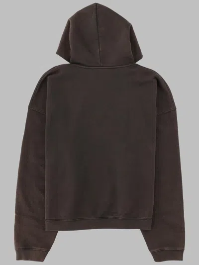Represent Logo-embroidered Pouch-pocket Hoodie In Brown