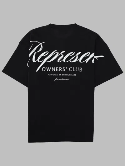 Represent Owners Club Script T-shirt In Black