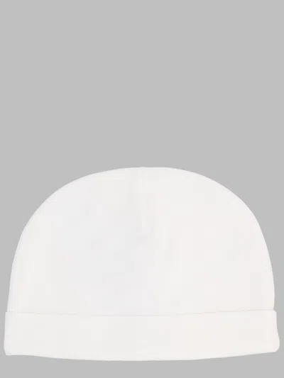 Moschino Classic Cotton Mini Hat For Kids In White
