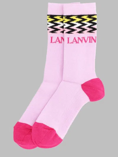 Lanvin Skate Socks In Pink