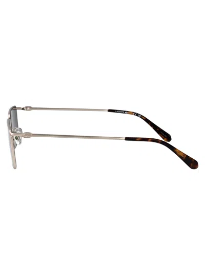 Lacoste Rectangular Sunglasses L279 S 42 In Silver