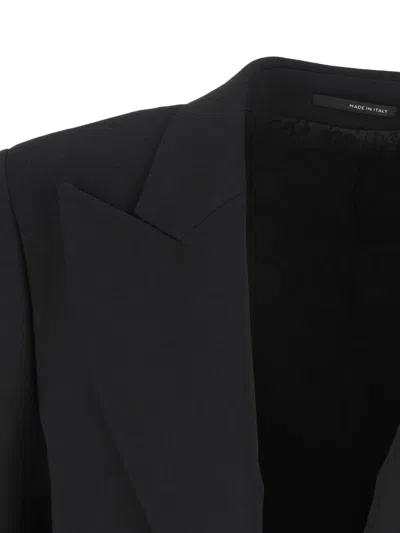 Gucci Wool Single-breasted Jacket In Black