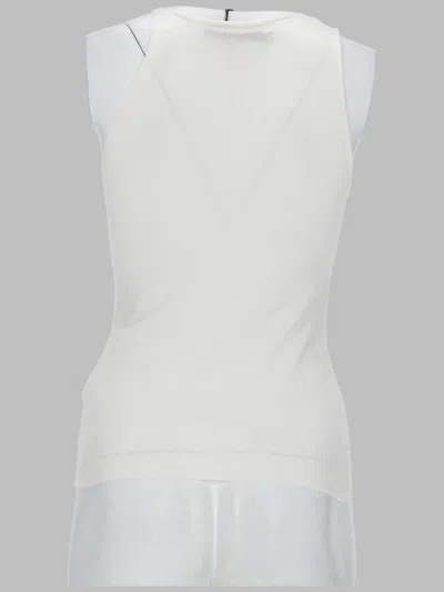 Paloma Wool Fitted Sleeveless Top In Smooth Mako Cotton In White