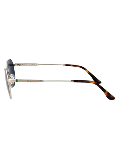 Lacoste Rectangular Sunglasses L280 S 40 In Silver