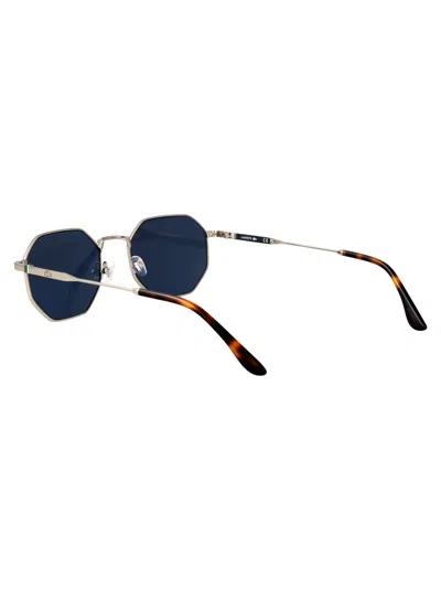 Lacoste Rectangular Sunglasses L280 S 40 In Silver