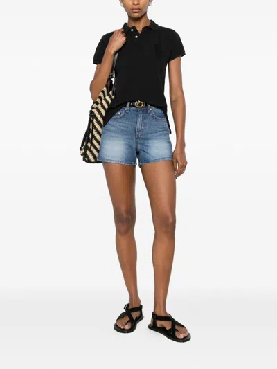 Dunst Denim Mini Shorts In Blue