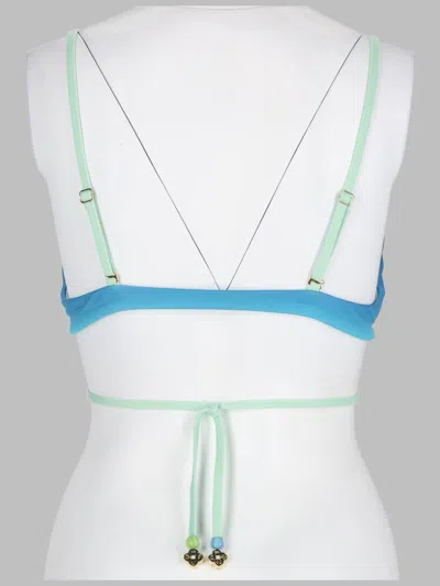 Casablanca Triangle Cups Gradient Bra Adjustable Straps In Blue