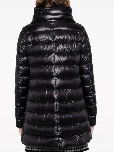 Herno Amelia Midi Down Jacket In Black