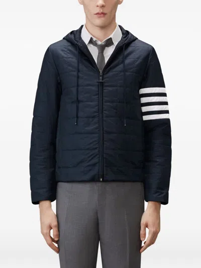 Thom Browne Short Down Jacket In Blue