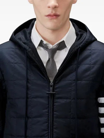 Thom Browne Short Down Jacket In Blue