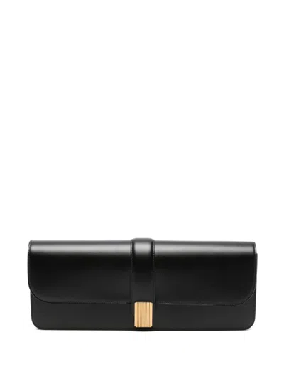 Khaite Blake Leather Clutch In Black