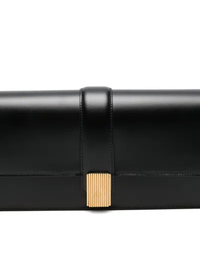 Khaite Blake Leather Clutch In Black