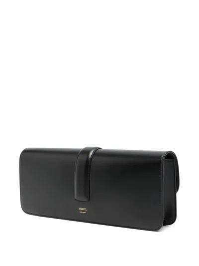 Khaite Blake Leather Clutch In Black