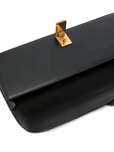 Khaite Blake Leather Clutch In Black