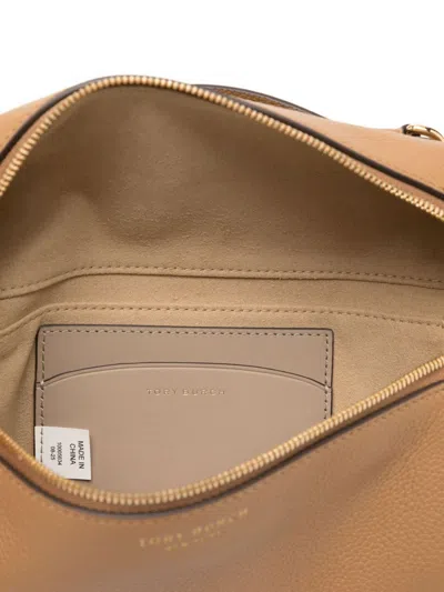 Tory Burch Romy Leather Vanity Case In Brown