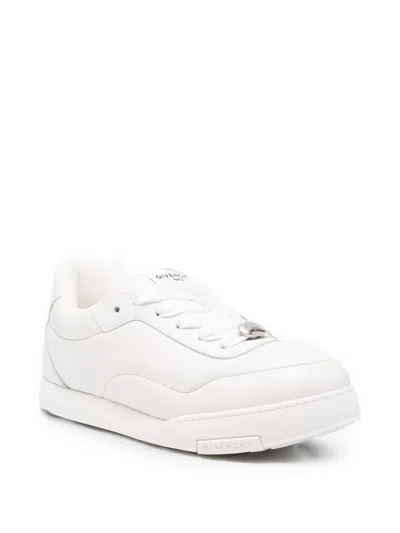 Givenchy White Yard Leather Sneakers In White