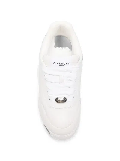 Givenchy White Yard Leather Sneakers In White
