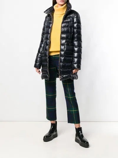 Herno Mid-length Puffer Jacket In Black
