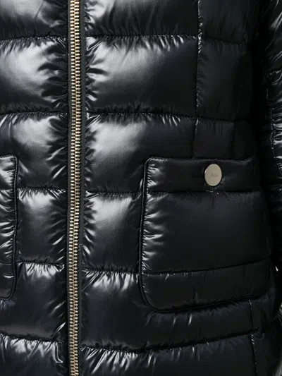 Herno Mid-length Puffer Jacket In Black