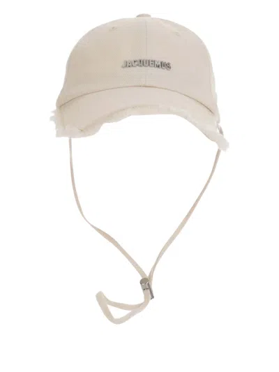 Jacquemus Women Artichaut Baseball Cap With Distressed Brim In Transparent
