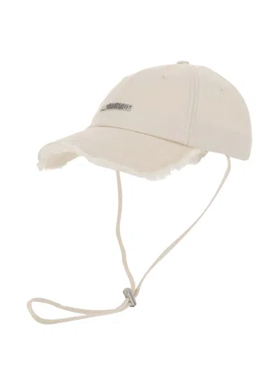 Jacquemus Women Artichaut Baseball Cap With Distressed Brim In Transparent