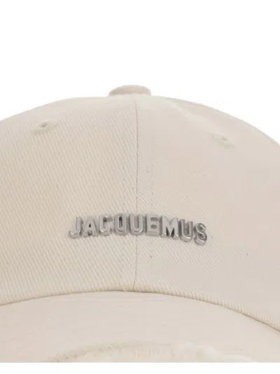 Jacquemus Women Artichaut Baseball Cap With Distressed Brim In Transparent