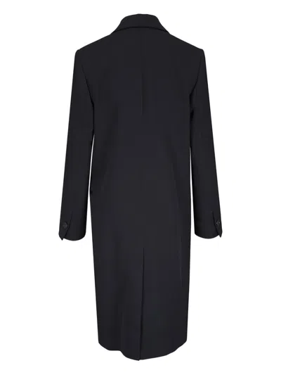 Totême Toteme Wool Tailored Coat In Black