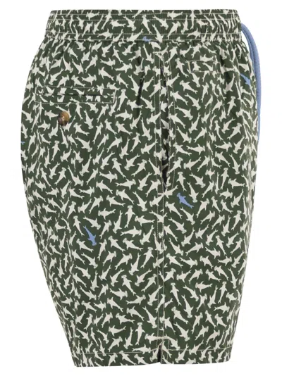 Mc2 Saint Barth Micro-print Swimsuit In Green
