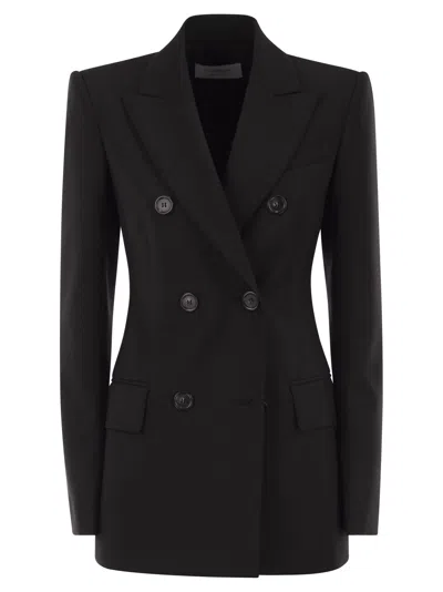 Sportmax Double-breasted Jacket Featuring Button Detailing In Black
