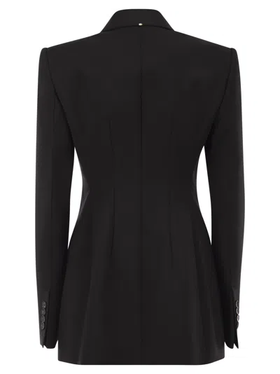 Sportmax Double-breasted Jacket Featuring Button Detailing In Black