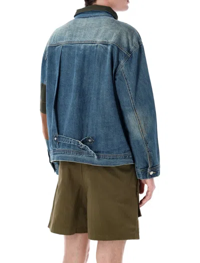 Found Patch Denim Jacket Patches Casual Jacket In Blue