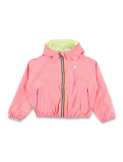 K-way Reversible Plus Mini Jacket For Boys In Pink