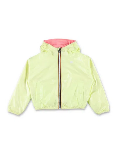 K-way Reversible Plus Mini Jacket For Boys In Pink