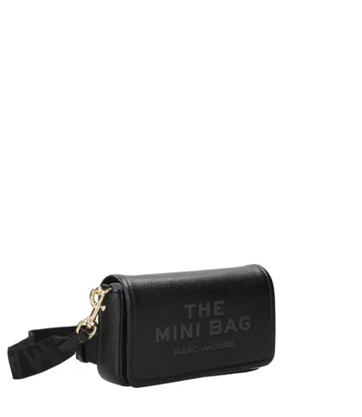 Marc Jacobs Borsa A Tracolla Nera In Pelle Martellata Color Nero In Black