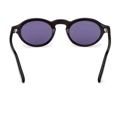 Tom Ford Aristotele 48mm Small Oval Sunglasses In Purple