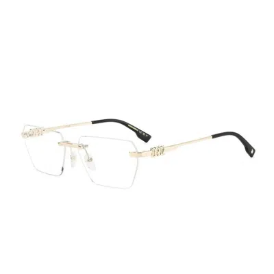 Dsquared2 Rectangular Optical D2 0102 3 Yg In Gold