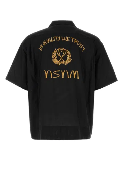 Visvim Black Silk Shirt In Multi