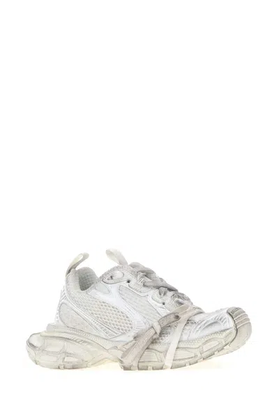 Balenciaga White Polyurethane Polyester Sneakers In White