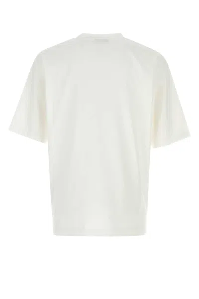 Dsquared2 White T-shirt With Logo Print On The Front In Cotton Man In White