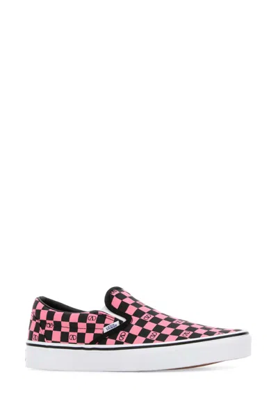 Valentino Garavani  Garavani And Vans Fabric Slip-on Trainer With Vlogo Checkerboard Print In Multi
