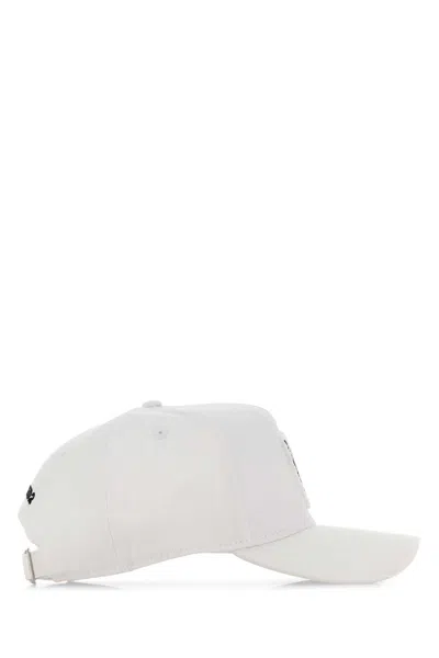 Dsquared2 Dsquared Cotton Baseball Cap With Soft Lining In White