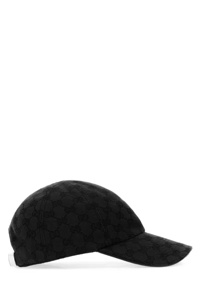Gucci Versatile Adjustable Cap With Curved Brim In Black