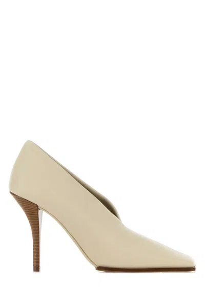 Alaïa Alaia Soft Square Ivory Pumps Women In White